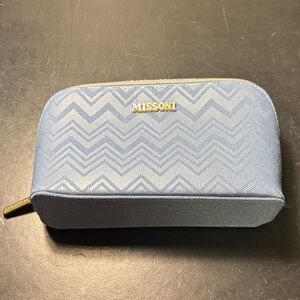 Missoni Light Blue Zigzag Pouch